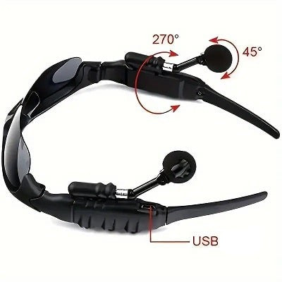 Smart Wireless Glasses with High-Fidelity Stereo Sound – USB Rechargeable