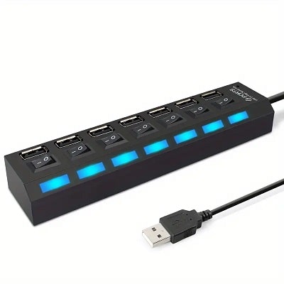 WHXMSH High-Speed USB 2.0 Hub – Expand Your Connectivity