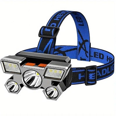 Powerful Rechargeable Headlamp - Super Bright and Long-Range