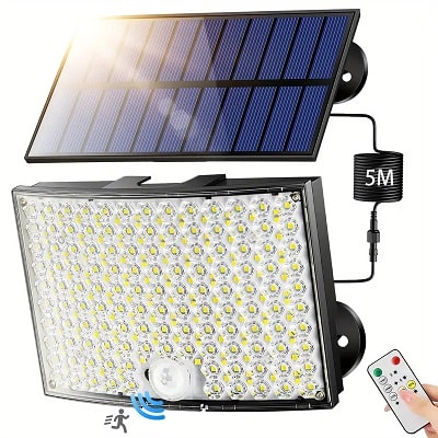 PIKOY Solar Security Light with Motion Sensor