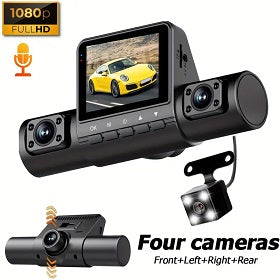 4 Channel Vehicle Camera 1080P Car DVR Video Recorder Dash Cam