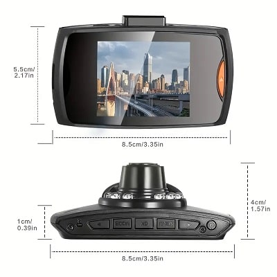 BAIDELUO G30 Dash Cam with 6.1cm Screen, Infrared Night Vision, Wide-Angle Single Lens