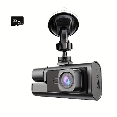 BAIDELUO 1080P 2-Camera Dash Cam: Infrared Night Vision