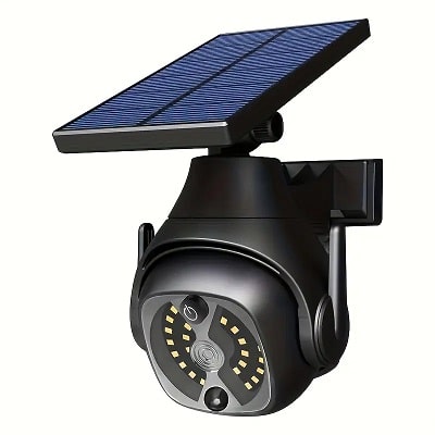 LED Motion Sensor Solar-Powered Fake Camera Wall Light