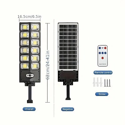 Ultra-Bright 504 LED Solar-Powered Wall Light with Motion Sensor