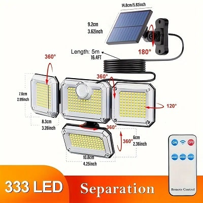 333 LED Outdoor Solar Light