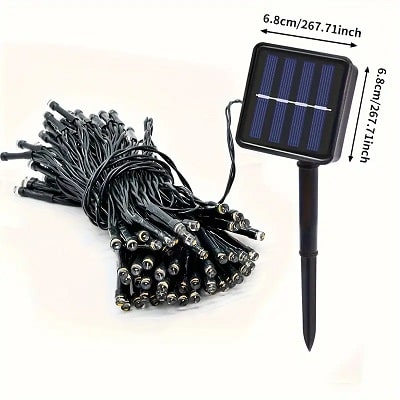 12m LED Solar Light – Outdoor Fairy Garland String Light