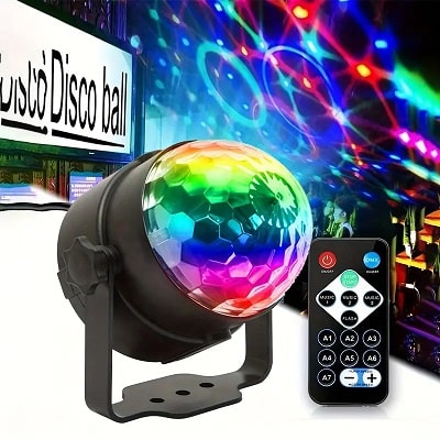 Sound Activated RGB Disco Ball Light