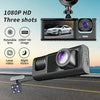 Vavupo 3-Camera Dash Cam for Cars - 1080P Front & Interior Recording - Including 32GB Memory Card