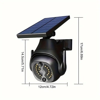 LED Motion Sensor Solar-Powered Fake Camera Wall Light