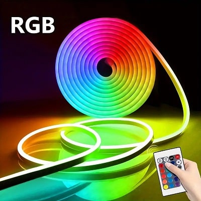 5 Meter RGB LED Neon Strip Lights – Flexible Silicone