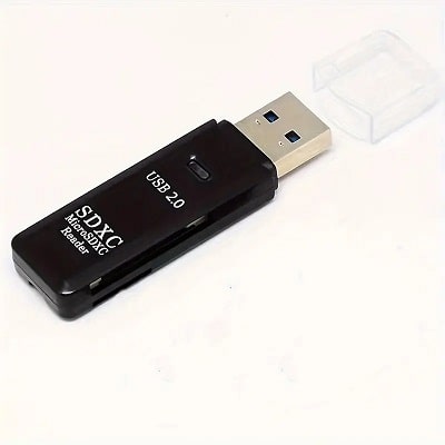 I-Speed ​​​​High-Speed ​​2-in-1 SD/TF Card Adapter enokuhambelana kwe-USB 2.0