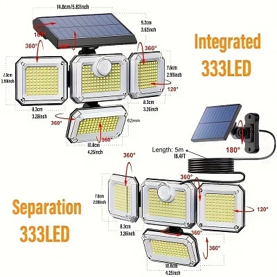 333 LED Outdoor Solar Light